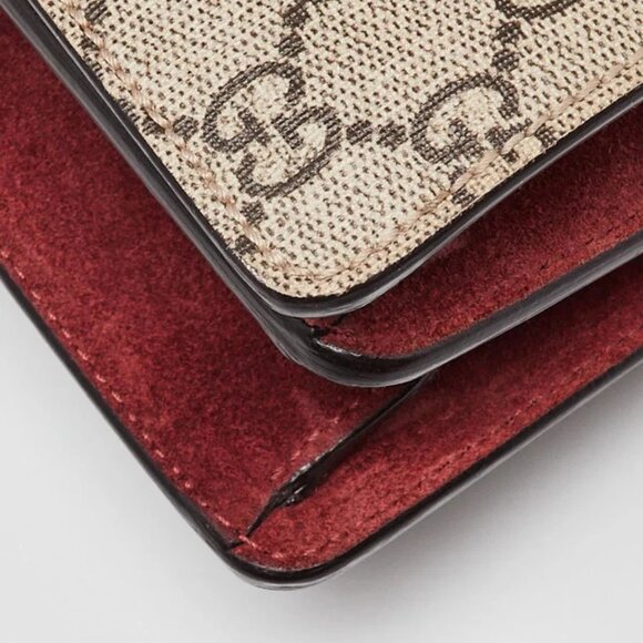 Gucci Beige/Pink GG Supreme Blooms Coated Canvas Small Dionysus Shoulder Bag - Picture 4 of 12